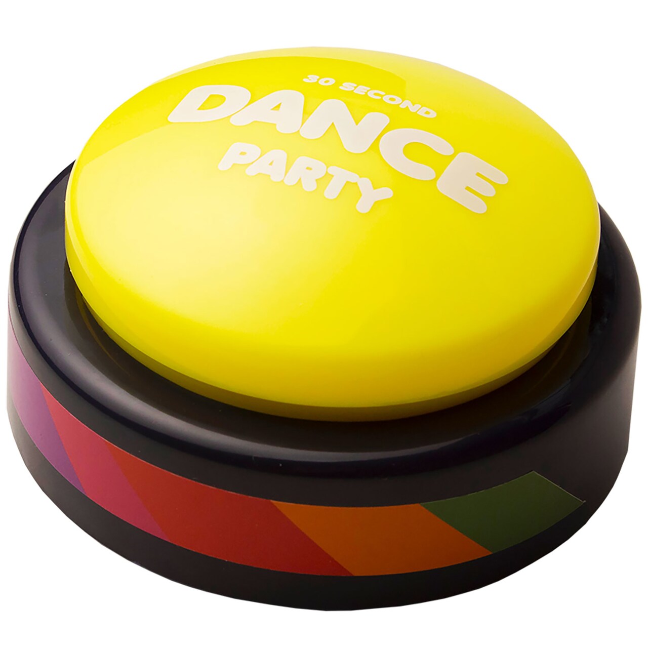 30 Second Dance Party: The Original Button - Lights-Up Up To the Music Beat, Plays 5 Songs, DJ Party Break, Gag Gift, Novelty Office Toy, Family Fun